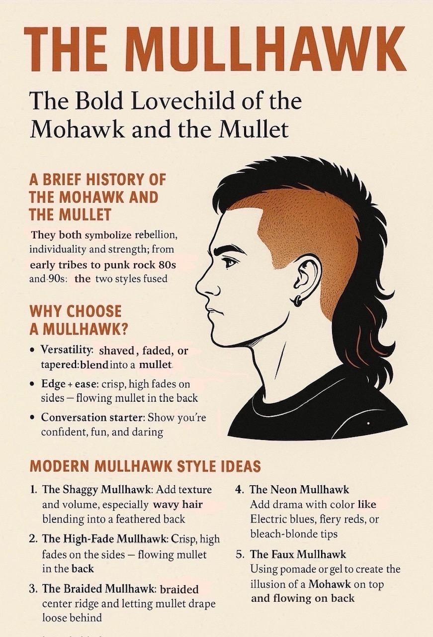 The Mullhawk: The Bold Lovechild Of The Mohawk & Mullet